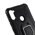 Samsung Galaxy M11 Ring and Carbon Fiber Case