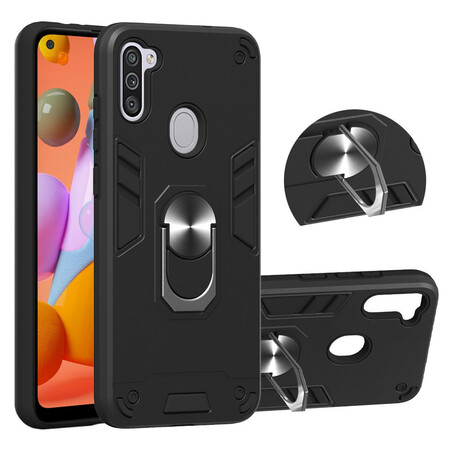Samsung Galaxy M11 Detachable Case with Ring Support