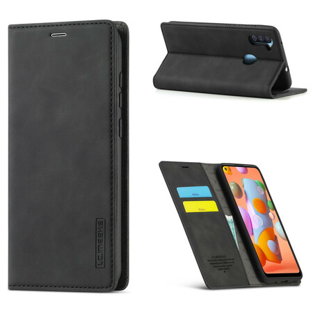 Flip Cover Samsung Galaxy M11 LC.IMEEKE Effet Cuir