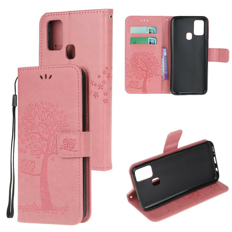 OnePlus Nord N100 Tree and Owl Strap Case