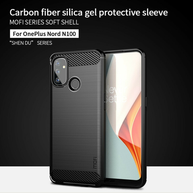 OnePlus Nord N100 Brushed Carbon Fiber Case MOFI