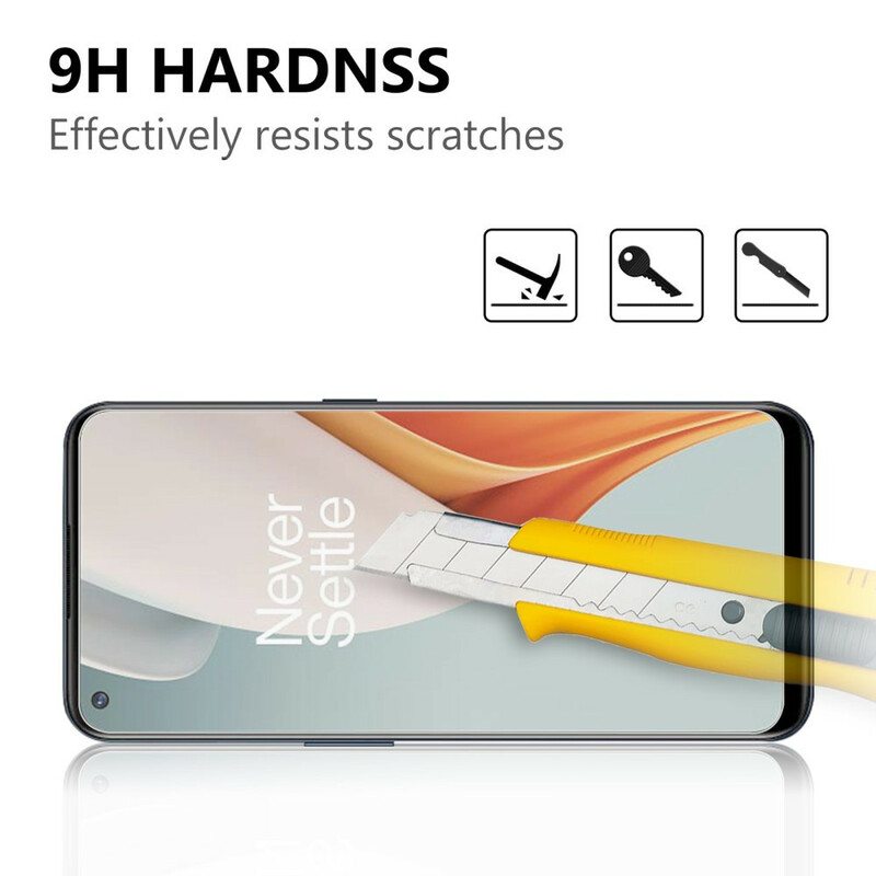 Arc Edge tempered glass protection (0.2mm) for the OnePlus Nord N100 screen