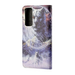 Huawei P Smart 2021 Winter Wolf Case with Strap