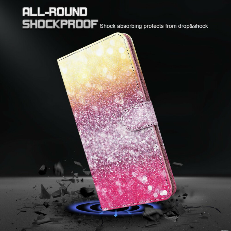 Cover Huawei P Smart 2021 Gradient Glitter Magenta