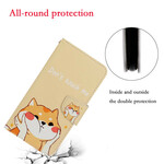 Case huawei P Smart 2021 Cat Don't Touch Me with Lanyard