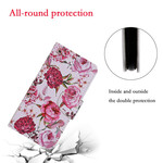 Case Huawei P Smart 2021 Magistral Flowers with Strap
