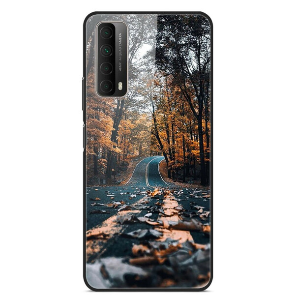 Huawei P Smart 2021 Tempered Glass Case Road to Happiness