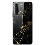 Huawei P Smart 2021 Case Marble Supreme Tempered Glass