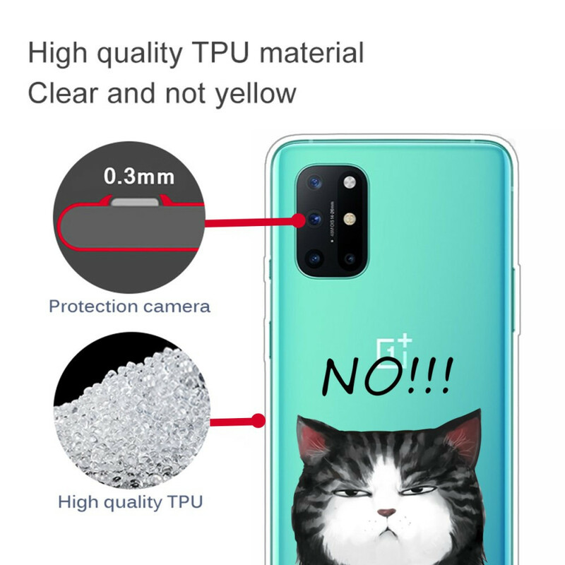 Case OnePlus 8T The Cat That Says No