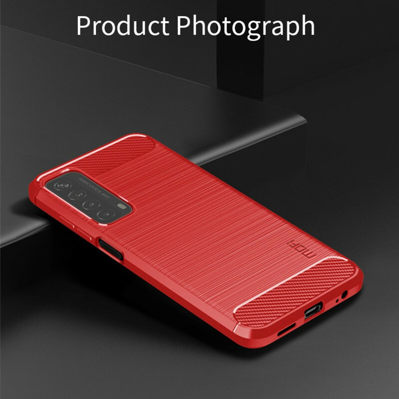 Cover Huawei P Smart 2021 Brushed Carbon Fiber MOFI