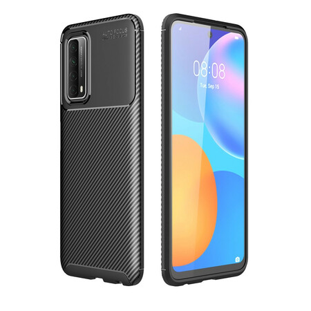 Cover Huawei P Smart 2021 Flexible Carbon Fiber Texture