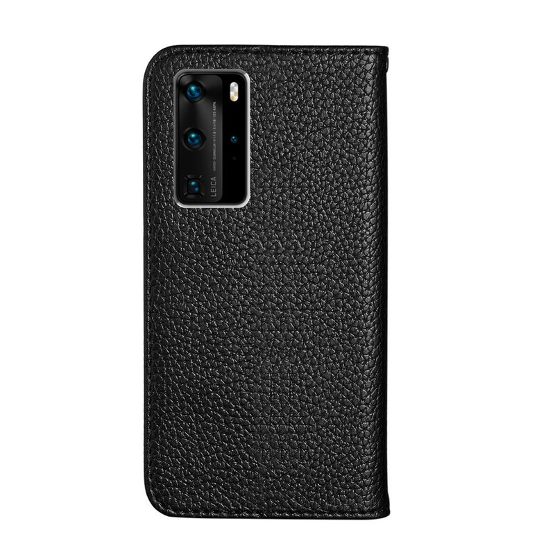 Flip Cover Huawei P40 Pro Similar Cuir Lychee Ultra Chic