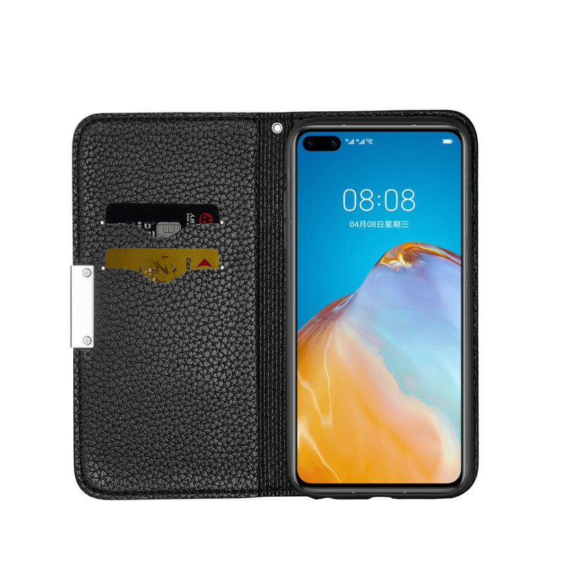 Flip Cover Huawei P40 Pro Similar Cuir Lychee Ultra Chic