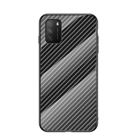Poco M3 Carbon Fiber Tempered Glass Case