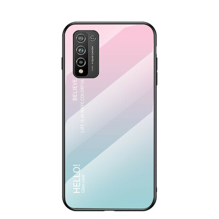 Honor 10X Lite Cover Hello Tempered Glass