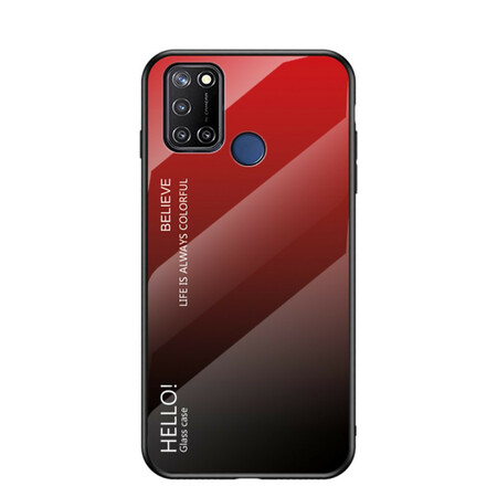 Realme 7i Tempered Glass Case Hello