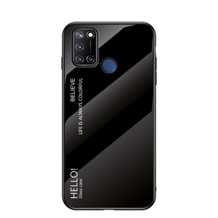 Realme 7i Tempered Glass Case Hello