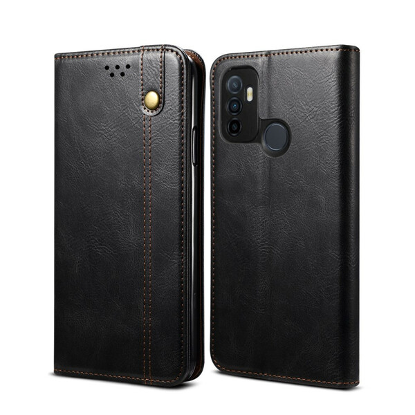 Flip Cover Oppo A53 / A53s Simili Cuir Ciré