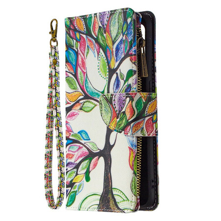 Cover Oppo Find X2 Lite Poche Zippée Arbre