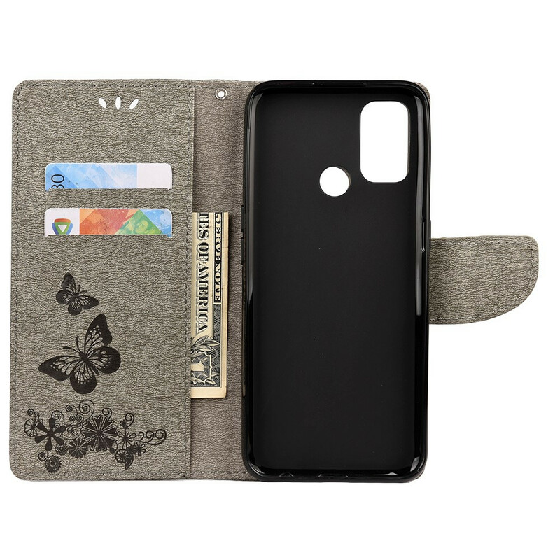 Oppo A53 / A53s Butterflies Only Case with Strap