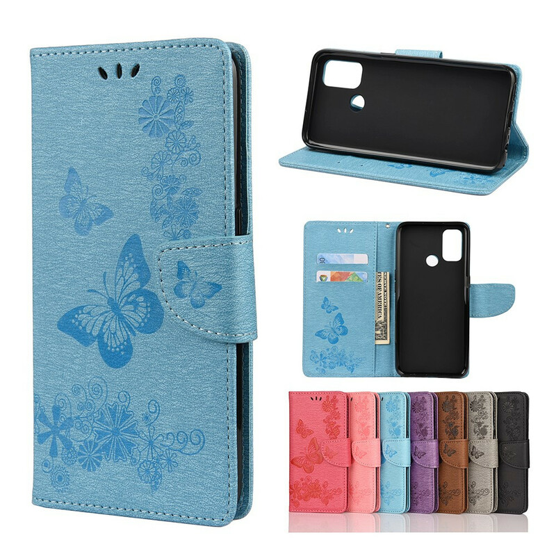Oppo A53 / A53s Butterflies Only Case with Strap