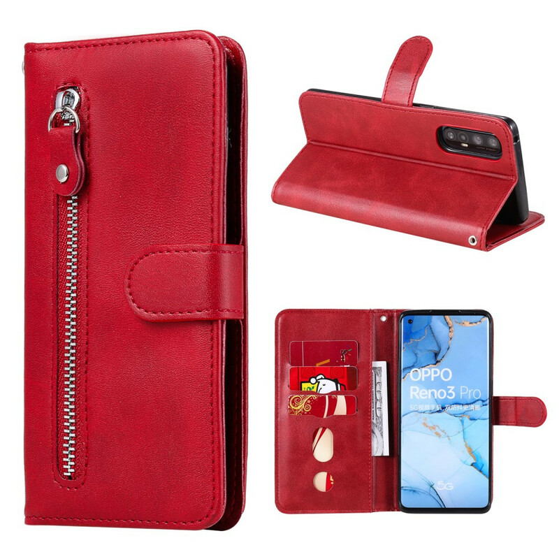 Cover Oppo Find X2 Neo Vintage Porte-Monnaie