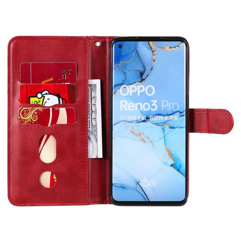 Cover Oppo Find X2 Neo Vintage Porte-Monnaie