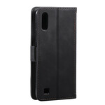 Case Samsung Galaxy A10 Two-tone Leatherette Reinforced Contours