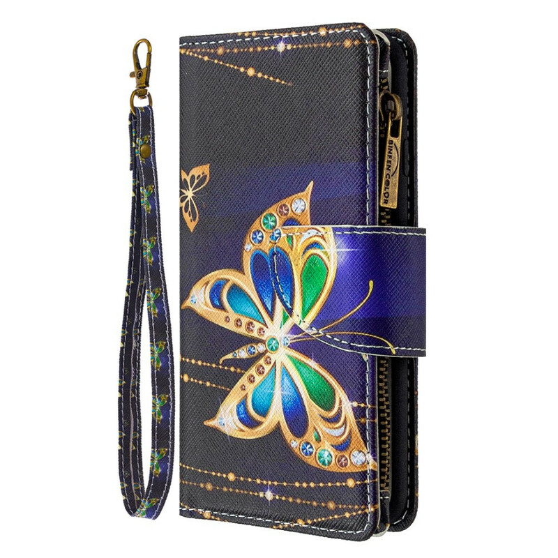 Samsung Galaxy A10 Zipped Pocket Royal Butterfly Case