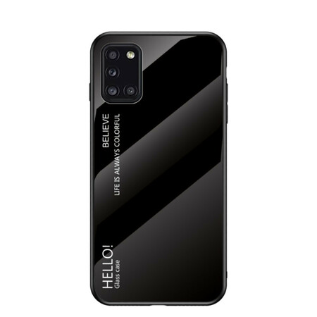 Samsung Galaxy A31 Tempered Glass Case Hello