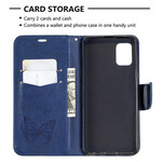Case Samsung Galaxy A31 Butterflies in Flight with Strap