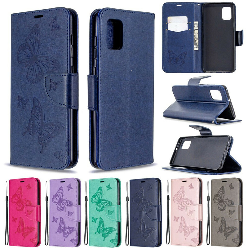Case Samsung Galaxy A31 Butterflies in Flight with Strap