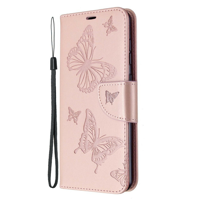 Case Samsung Galaxy A31 Butterflies in Flight with Strap