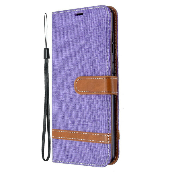 Samsung Galaxy A31 Fabric and The
ather Effect Case with Strap