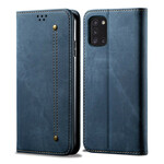 Flip Cover Samsung Galaxy A10 Tissu Jeans