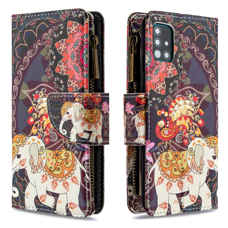 Samsung Galaxy A51 Case with Elephant Zipper Pocket