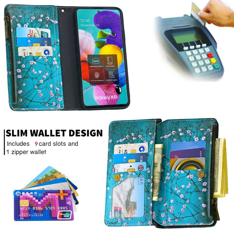 Case Samsung Galaxy A51 Zipped Pocket Tree Case Samsung Galaxy A51 Zipped Pocket Tree