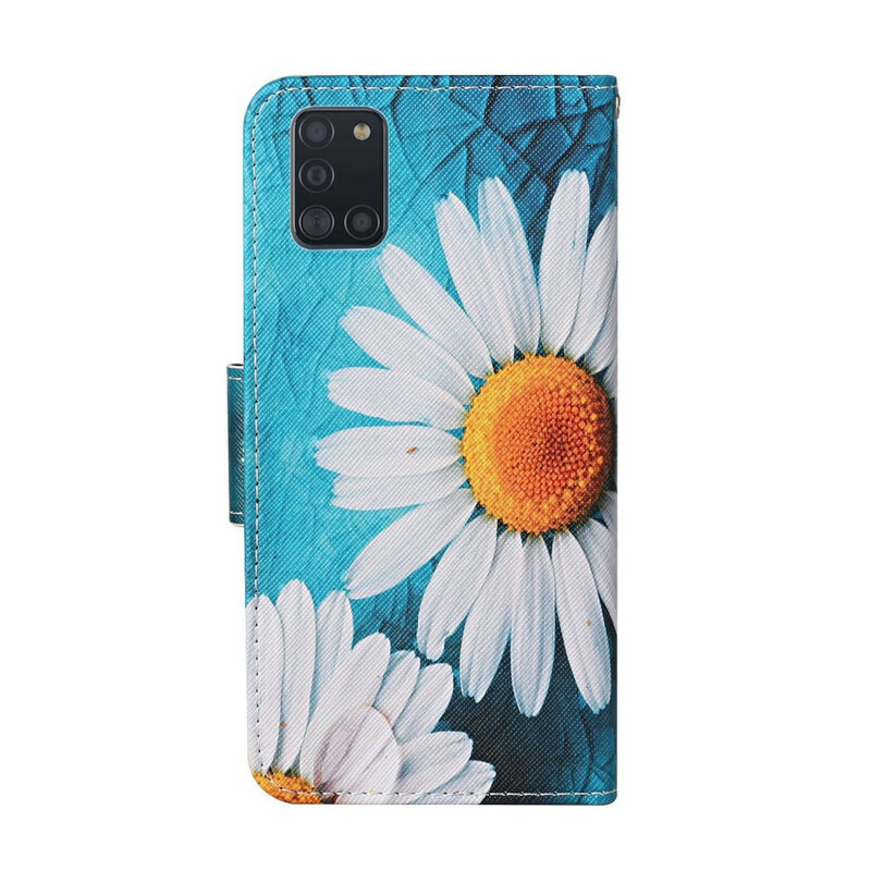 Case Samsung Galaxy A31 Magistral Flowers with Strap