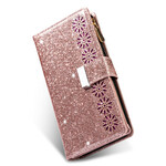 Samsung Galaxy A31 Glitter Wallet Zip Case