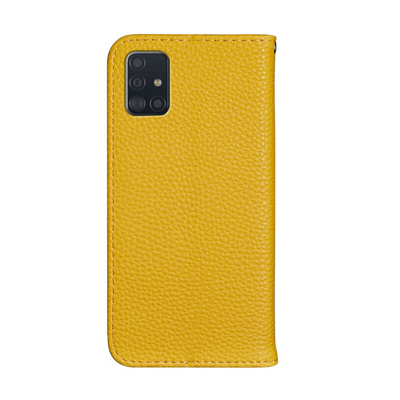 Flip Cover Samsung Galaxy A51 Simili Cuir Lychee Ultra Chic