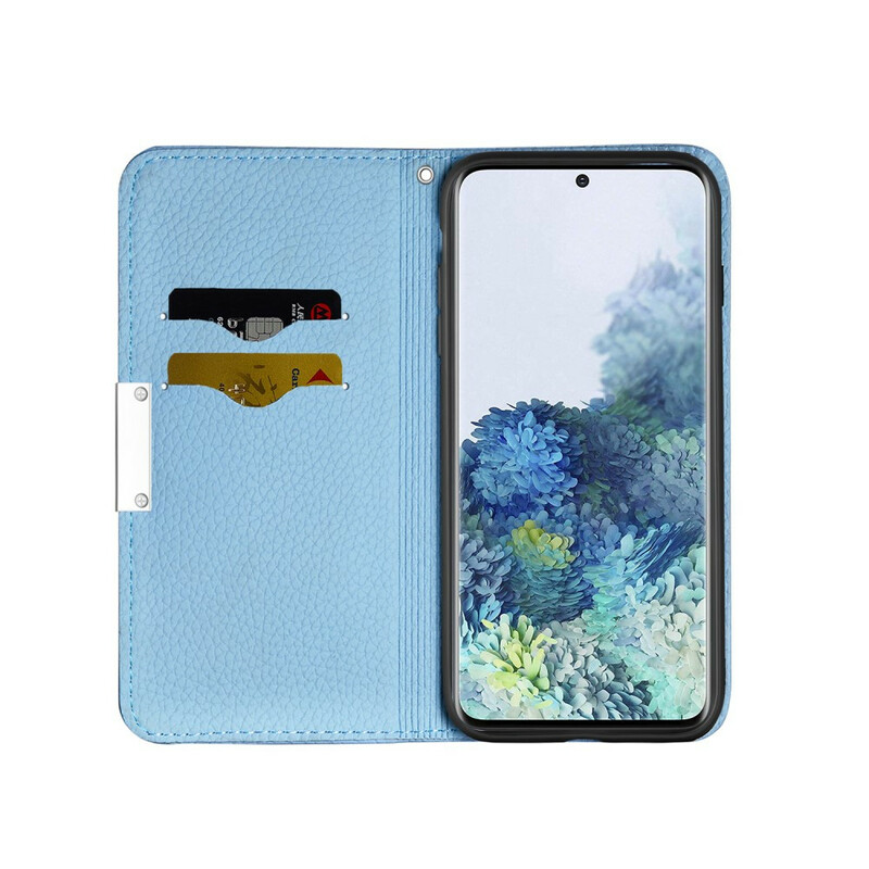 Flip Cover Samsung Galaxy A51 Simili Cuir Lychee Ultra Chic