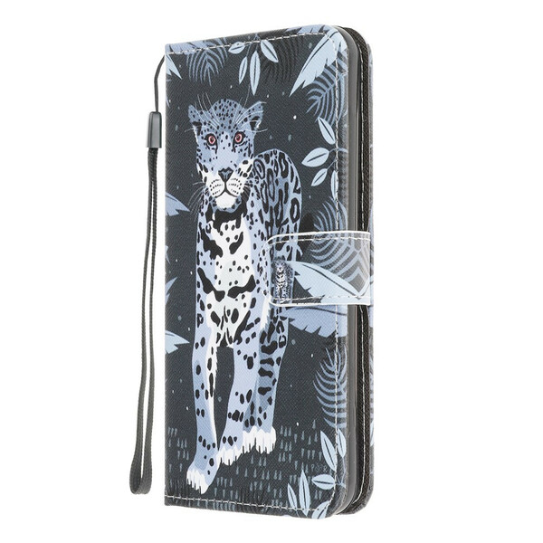 Samsung Galaxy A12 Leopard Strap Case
