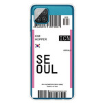 Case Samsung Galaxy A12 Boarding Pass to Seoul