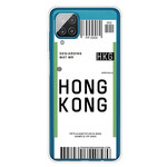 Case Samsung Galaxy A12 Boarding Pass to Hong Kong