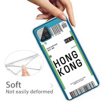 Case Samsung Galaxy A12 Boarding Pass to Hong Kong