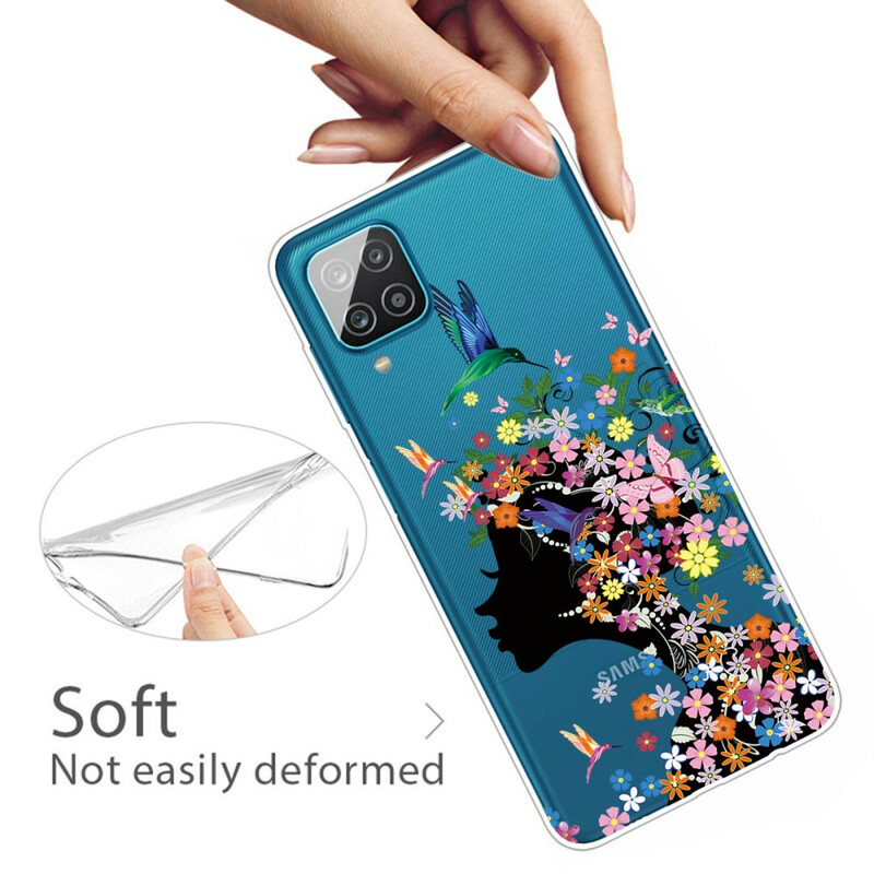 Samsung Galaxy A12 Cute Flowered Head Case