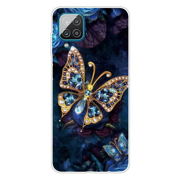 Case Samsung Galaxy A12 Butterfly Luxury