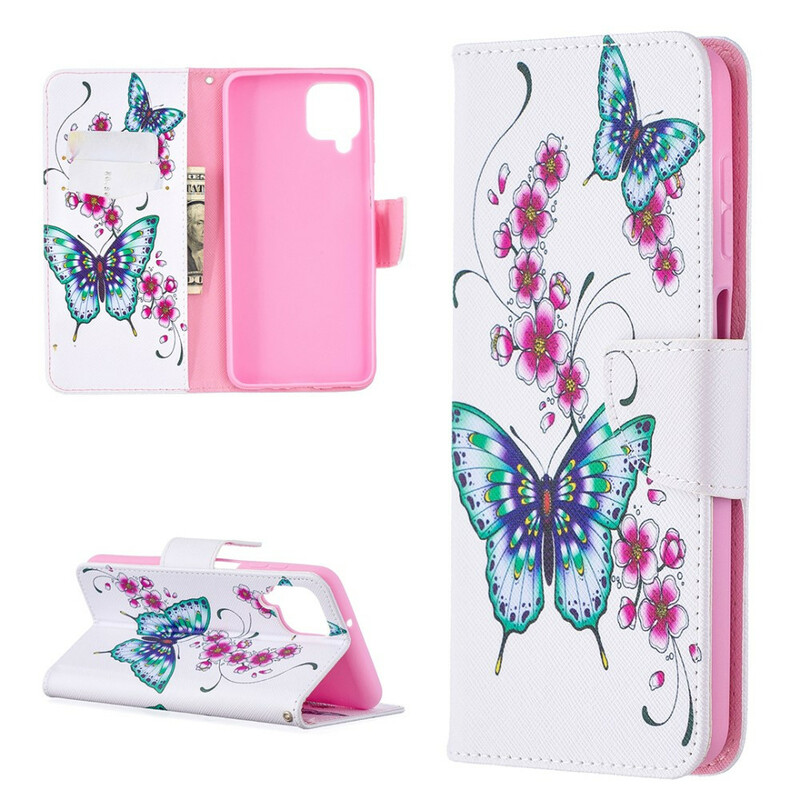 Cover Samsung Galaxy A12 Papillons Rois