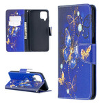Samsung Galaxy A12 Gold Butterfly Case