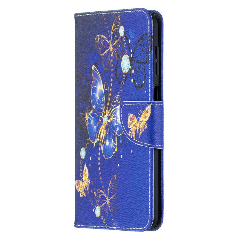 Samsung Galaxy A12 Gold Butterfly Case